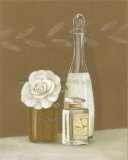 White Flower and Bottles Prints by Marie Perpinan White Flower and Bottles Prints by Marie Perpinan