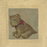 Brown Dog with Red Scar Posters by Catherine Becquer
