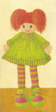 Doll with Green Dress Prints by Alba Galan