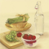 Cutting Board with Asparagus and Tomatoes Láminas por David Col Cutting Board with Asparagus and Tomatoes Láminas por David Col