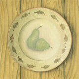 Plate with Pears Prints by Stela Klein