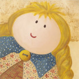 Doll with Blonde Hair and Braids Posters by Alba Galan