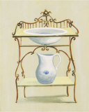 Wash Stand with Basin and Pitcher Prints by Mar Alonso