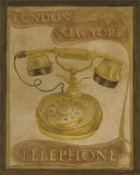 London and New York Telephone Posters by Lucciano Simone