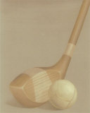 Wooden Golf Club and Ball Posters par Jose Gomez