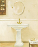 Sink with Mirror and Table Prints by Mar Alonso