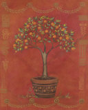 Topiary Fresco Orange Posters by Adam Guan