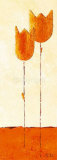 Straight Orange Tulips Posters by Ines Kollar