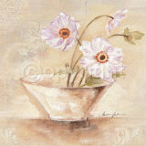 Cup of Gracile Anemones Poster by Anna Gardner