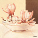 Bowl with Magnolia Prints by Yves Blanc