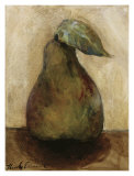 Green Pear on Beige Affiches par Nicole Etienne