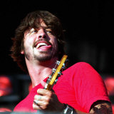 Dave Grohl Foo Fighters Lead Singer August 2003 Playing at Big Day Out at Glasgow Green Fotografie-Druck