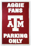 Texas A&M Plaque en métal