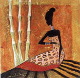 Tribal Fashion II Lámina por Yinka