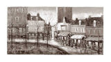 Vue de Paris, Place du Tertre Posters par Aleksandre Kukolj