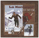La Montagne en Hiver Print by Bruno Pozzo