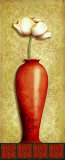 Asian Red IV Poster by Delphine Corbin