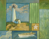Lighthouse Collage I Láminas por Paul Brent