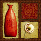 Oriental Collage I Print by Delphine Corbin