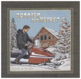 Scooter des Neiges Posters por Bruno Pozzo
