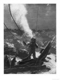 Illustration Based on the First Underwater Photograph of a Diver reproduction procédé giclée