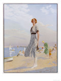 The Kodak Girl, a Reminder to Everyone to Take Their Kodak Camera with Them to the Seaside reproduction procédé giclée