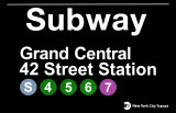 Subway Grand Central 42 Street Station Plaque en métal