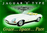 Jaguar E Type Cartel de chapa