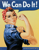 Rosie the Riveter Plaque en métal