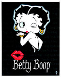 Betty Boop Kiss Emaille bord