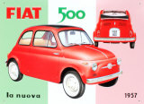 Fiat 500 Blechschild
