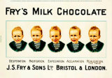 Fry's Milk Chocolate Plaque en métal