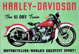 Harley Twin Plaque en métal