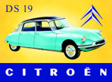 Citroen DS Plaque en métal