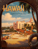 Hawai Cartel de chapa por Kerne Erickson