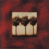 Row of Trees II Print by Laura Bowman