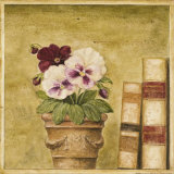 Potted Flowers with Books II Posters av Eric Barjot Potted Flowers with Books II Posters av Eric Barjot