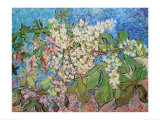 Blossoming Chestnut Branches, c.1890 Plakater af Vincent van Gogh