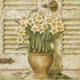 Potted Flowers I Print by Eric Barjot