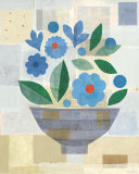 Blue Flower Vase Affiches par Gale Kaseguma