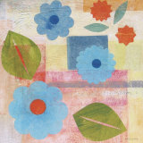 Blue Pattern Flower Affiches par Gale Kaseguma