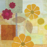 Yellow Pattern Flower Posters par Gale Kaseguma