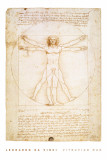 Leonardo DaVinci's Vitruvian Man - Poster