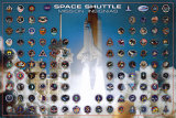 Space Shuttle Insignias Póster Space Shuttle Insignias Póster
