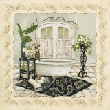 Serenity Bath I Poster by Charlene Winter Olson