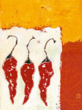 Pimientos Para Tres Poster by Séverine Bourguignon