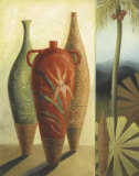 South of Paradise Vases II Poster by Lisa Audit