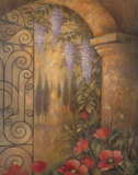 Wisteria Garden II Art by Elaine Vollherbst-Lane