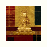 Amber and Gold II Print by Linda Wood
