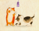 Playful Kittens III Prints by Kate Mawdsley